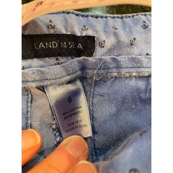 Land N Sea Women's Light Wash Denim Jean Shorts Size 6 Casual Summer - Picture 6 of 11